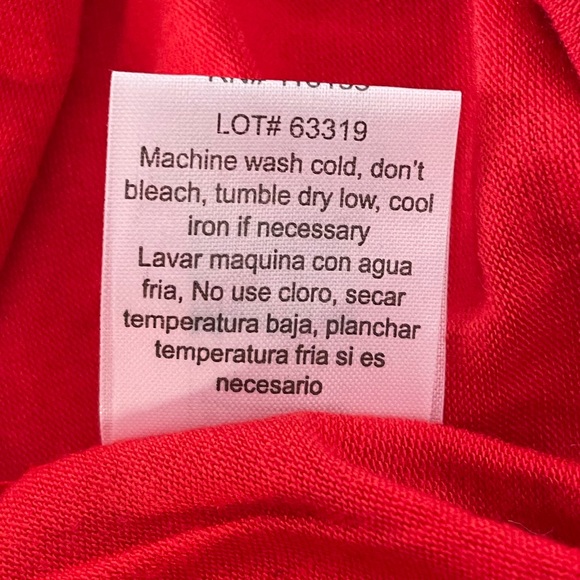 Poof! Kitty Naughty or Nice Shirt, Red, Cream, Green, Medium - Picture 8 of 9